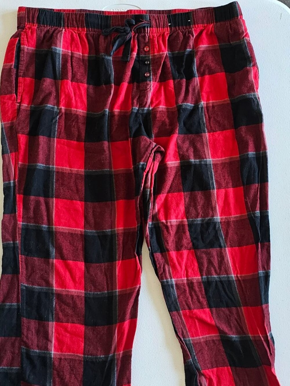 Stars Above Red Flannel Pajama Pants Sleepwear Womens | Size: XL | 100% Cotton